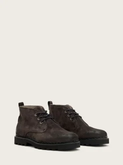 AllSaints Grey Skiff Mid Boots