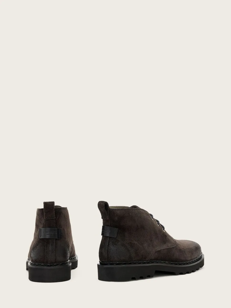 AllSaints Grey Skiff Mid Boots