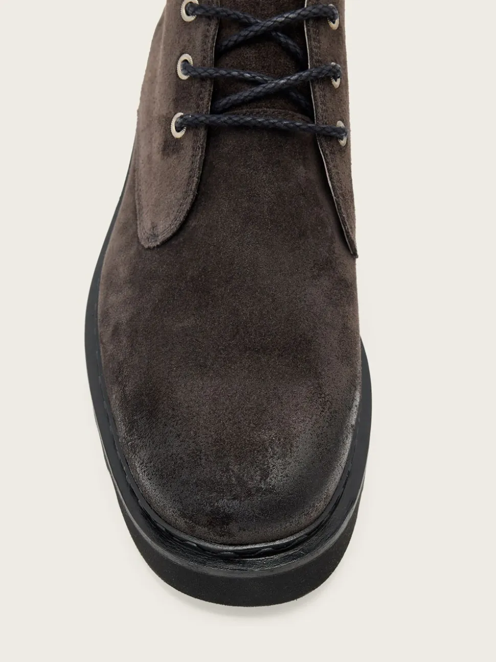 AllSaints Grey Skiff Mid Boots