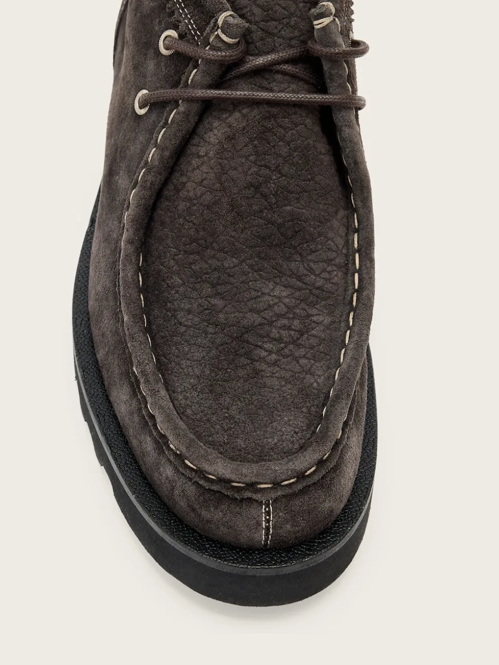 AllSaints Grey Skiff Suede Boots