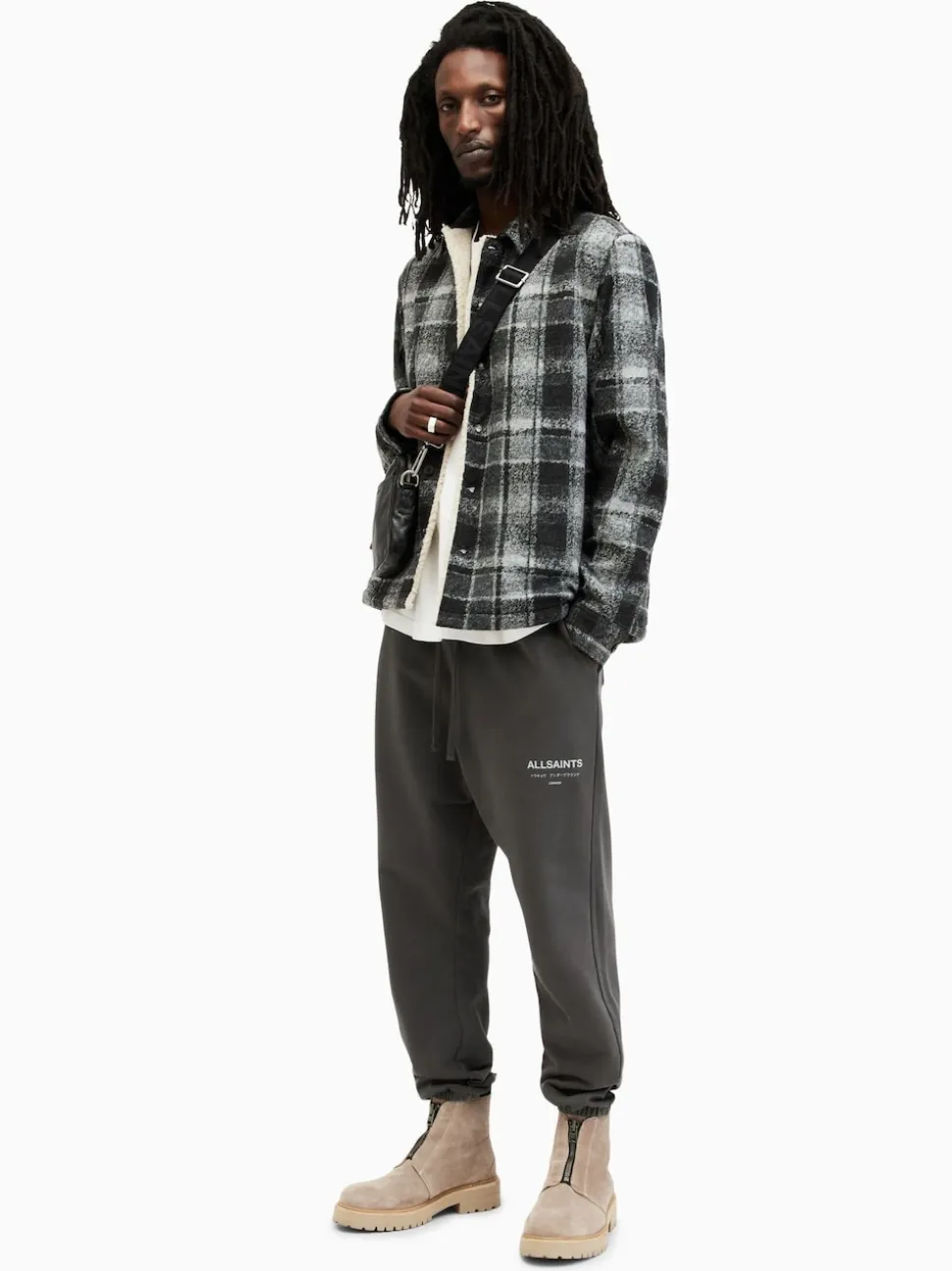 AllSaints Grey Underground Sweatpants