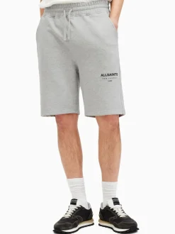AllSaints Grey Underground 100% Cotton Sweat Shorts