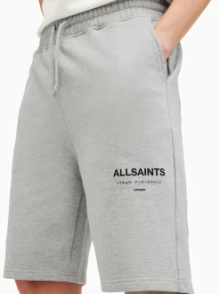 AllSaints Grey Underground 100% Cotton Sweat Shorts