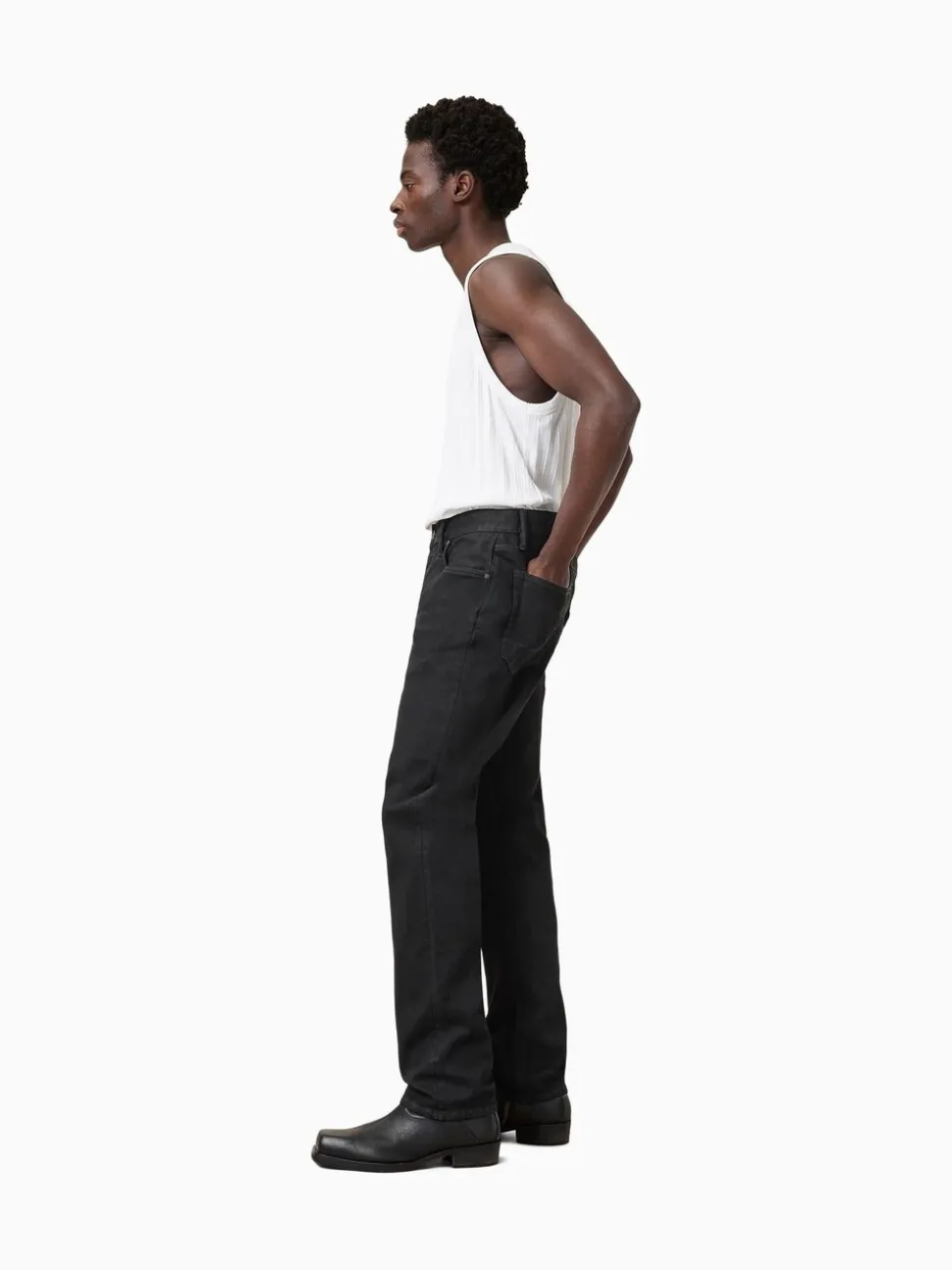 AllSaints Natural Iggy Washed Black Slim Fit Jeans