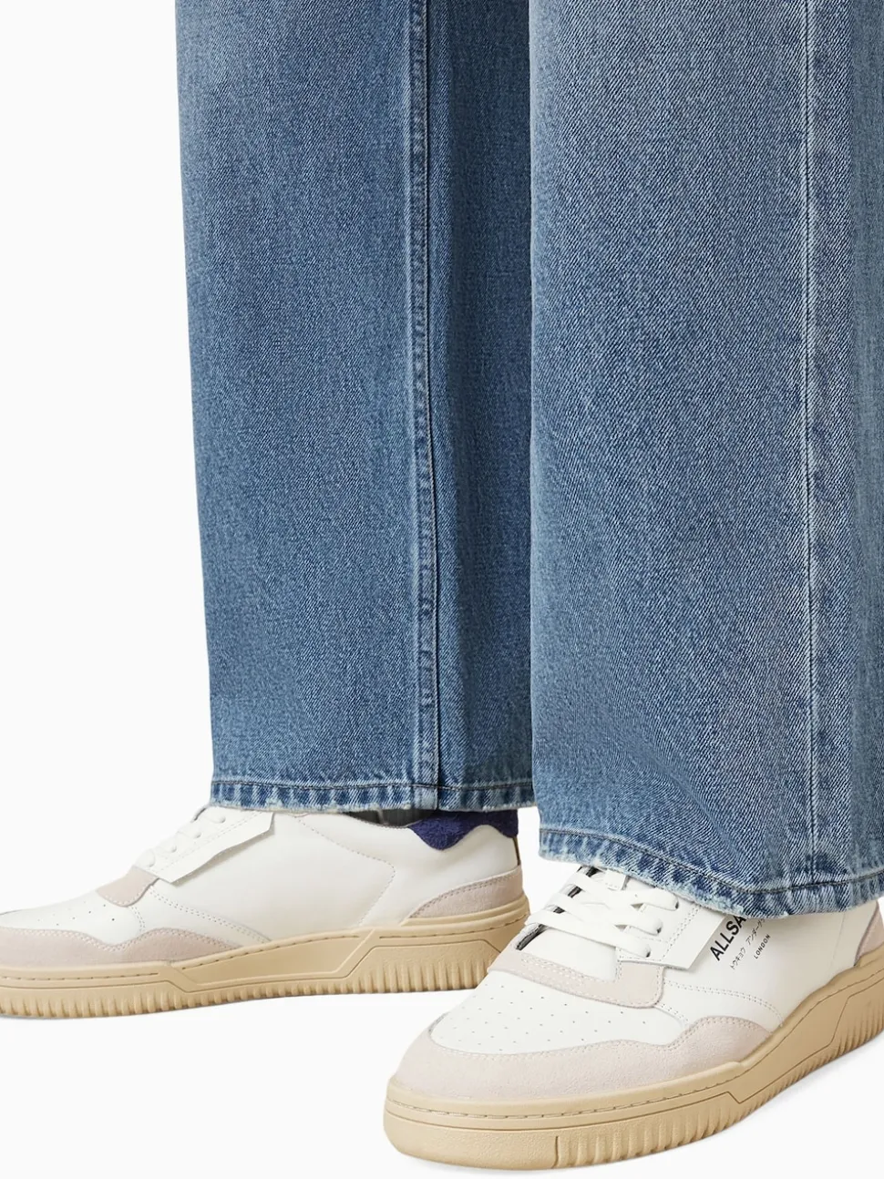 AllSaints Off White Regan Low Shoes
