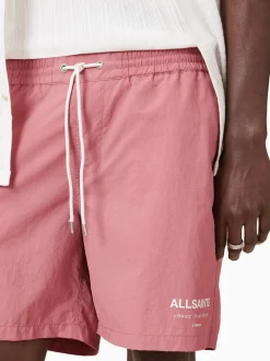 AllSaints Pink Underground Swim Shorts