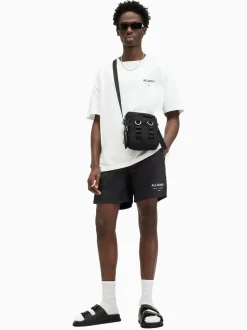 AllSaints Underground Black Swim Shorts