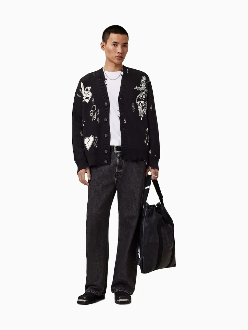 AllSaints White Caledon Cardigan