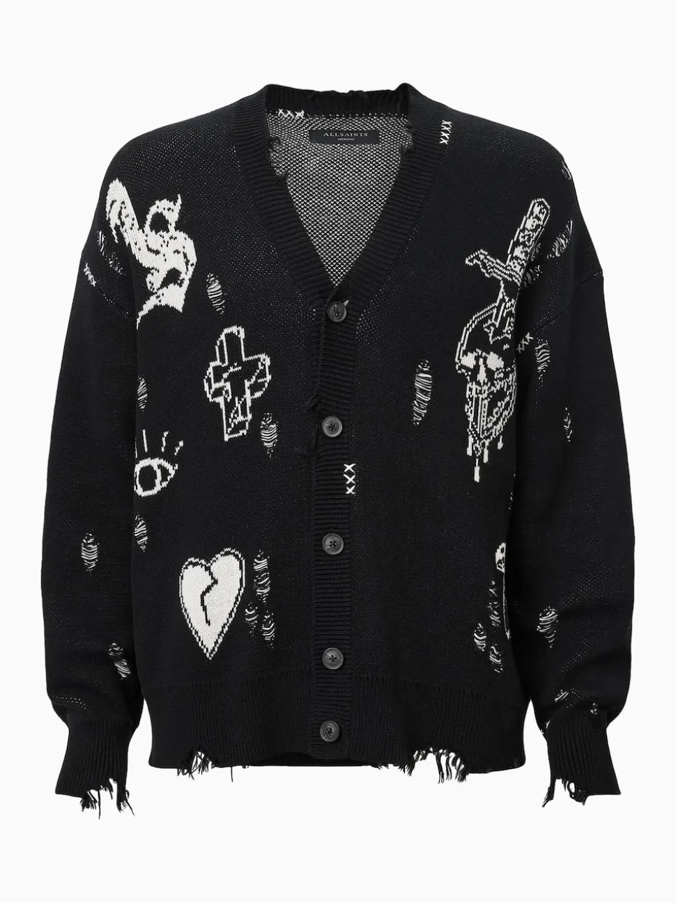 AllSaints White Caledon Cardigan