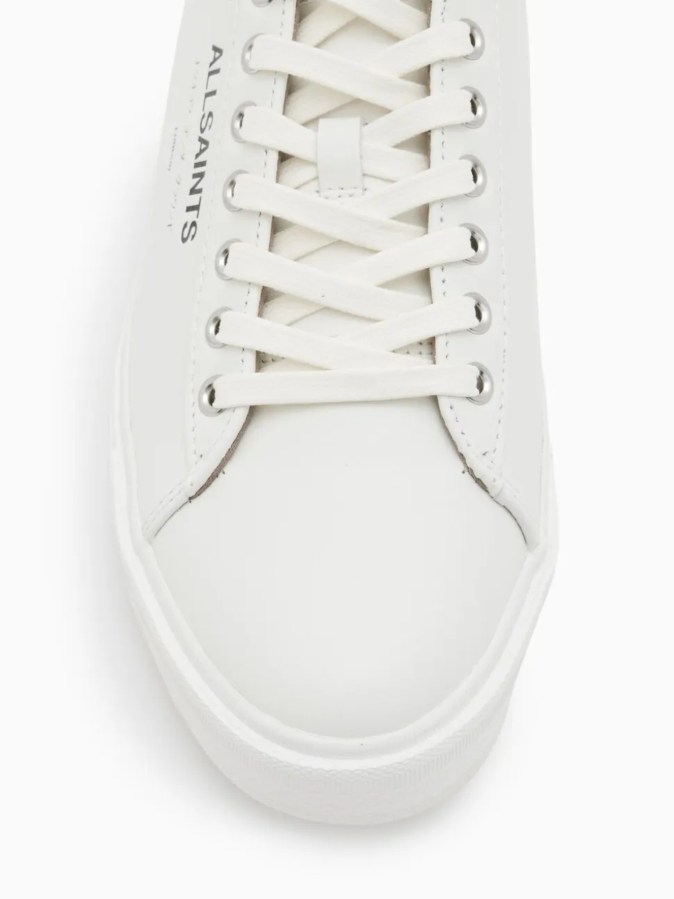 AllSaints White Underground Leather Low Top