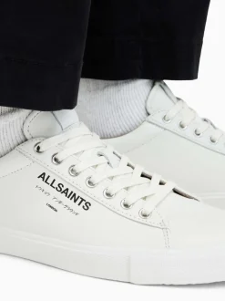 AllSaints White Underground Leather Low Top