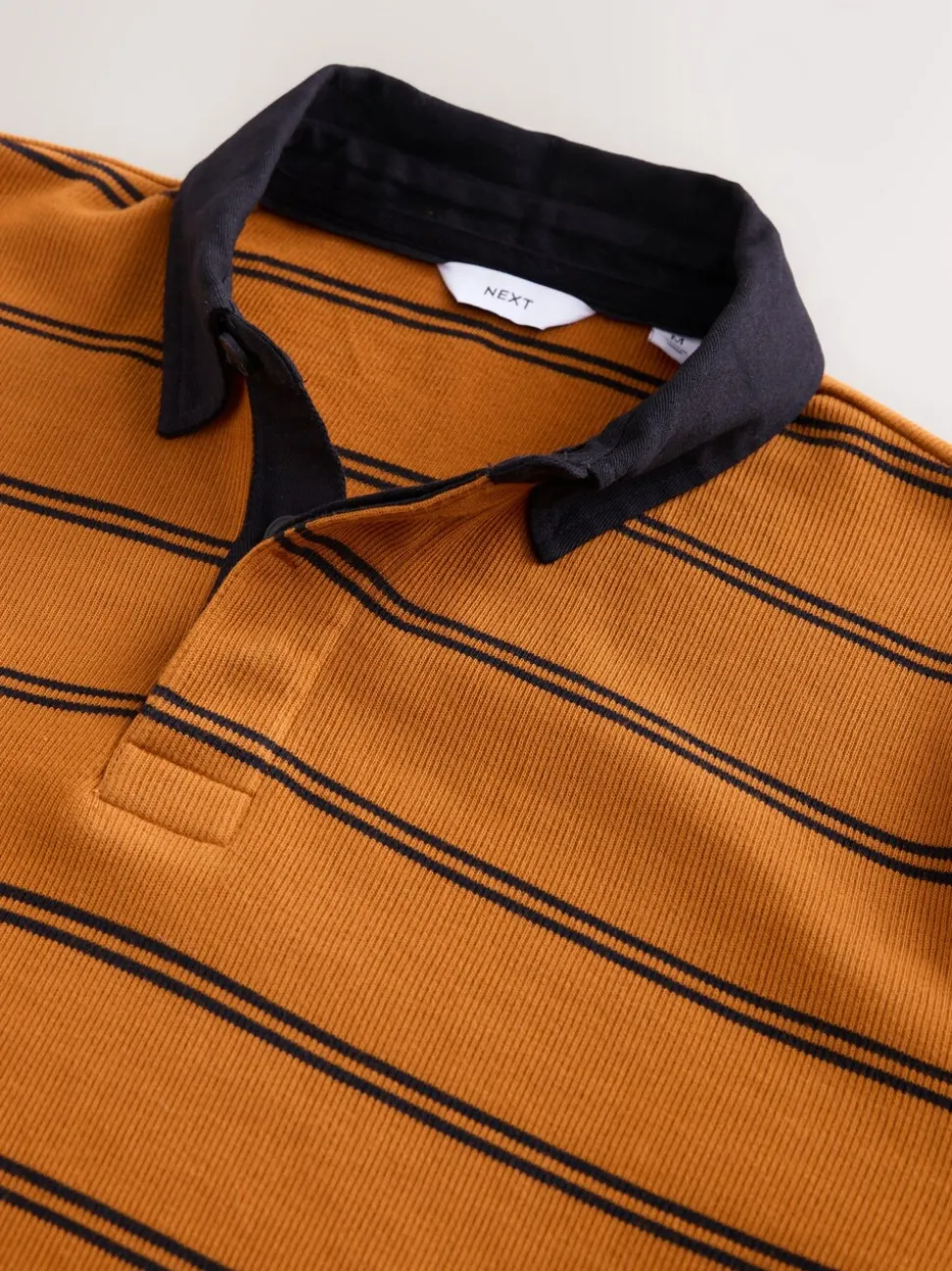 Amber Orange Stripe Rugby Shirt