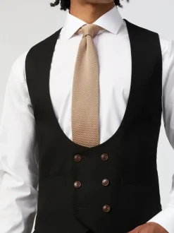 Antique Rogue Black Blake Texture Waistcoat