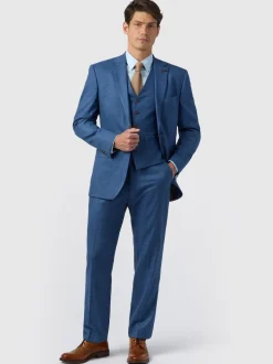 Antique Rogue Blue Blake Texture Regular Jacket