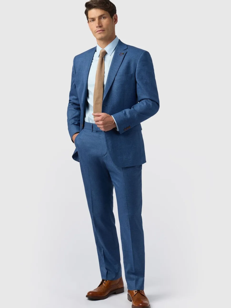 Antique Rogue Blue Blake Texture Regular Jacket