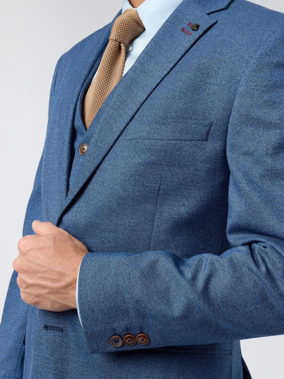 Antique Rogue Blue Blake Texture Regular Jacket