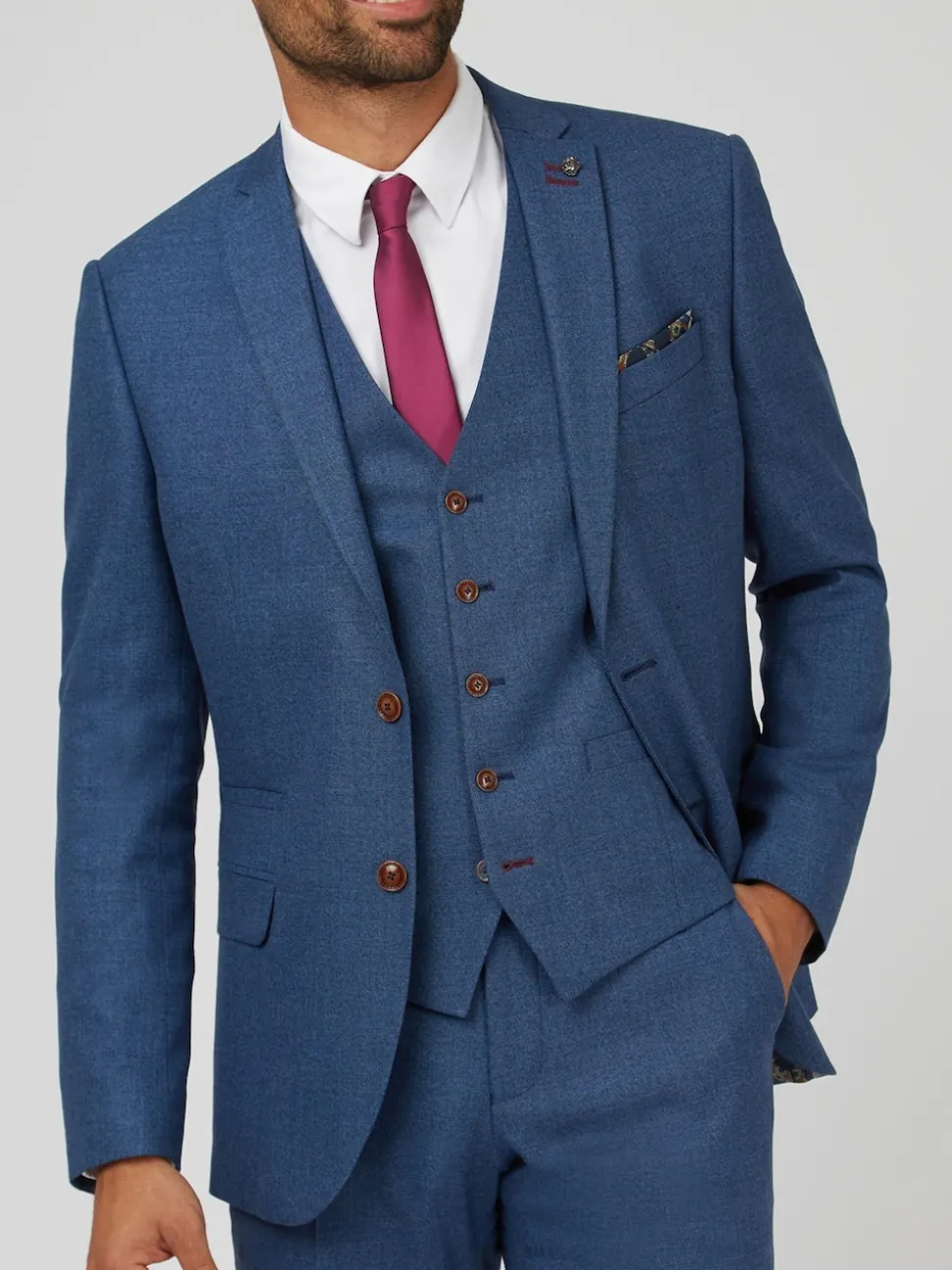 Antique Rogue Blue Blake Texture Jacket