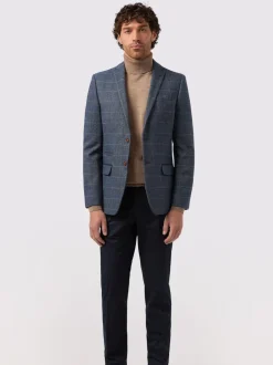 Antique Rogue Blue Lenox Check Jacket