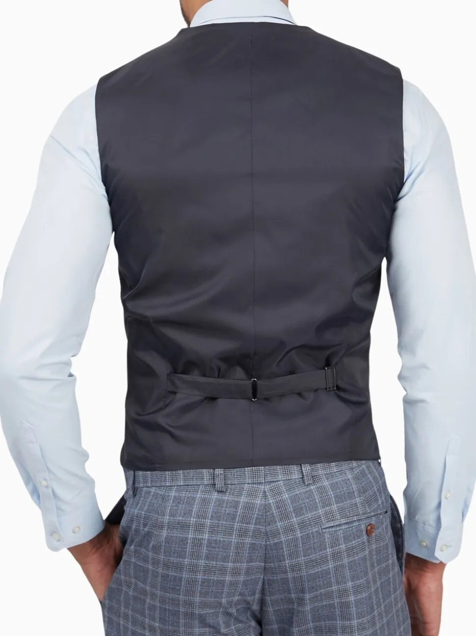 Antique Rogue Blue Letso Check Waistcoat