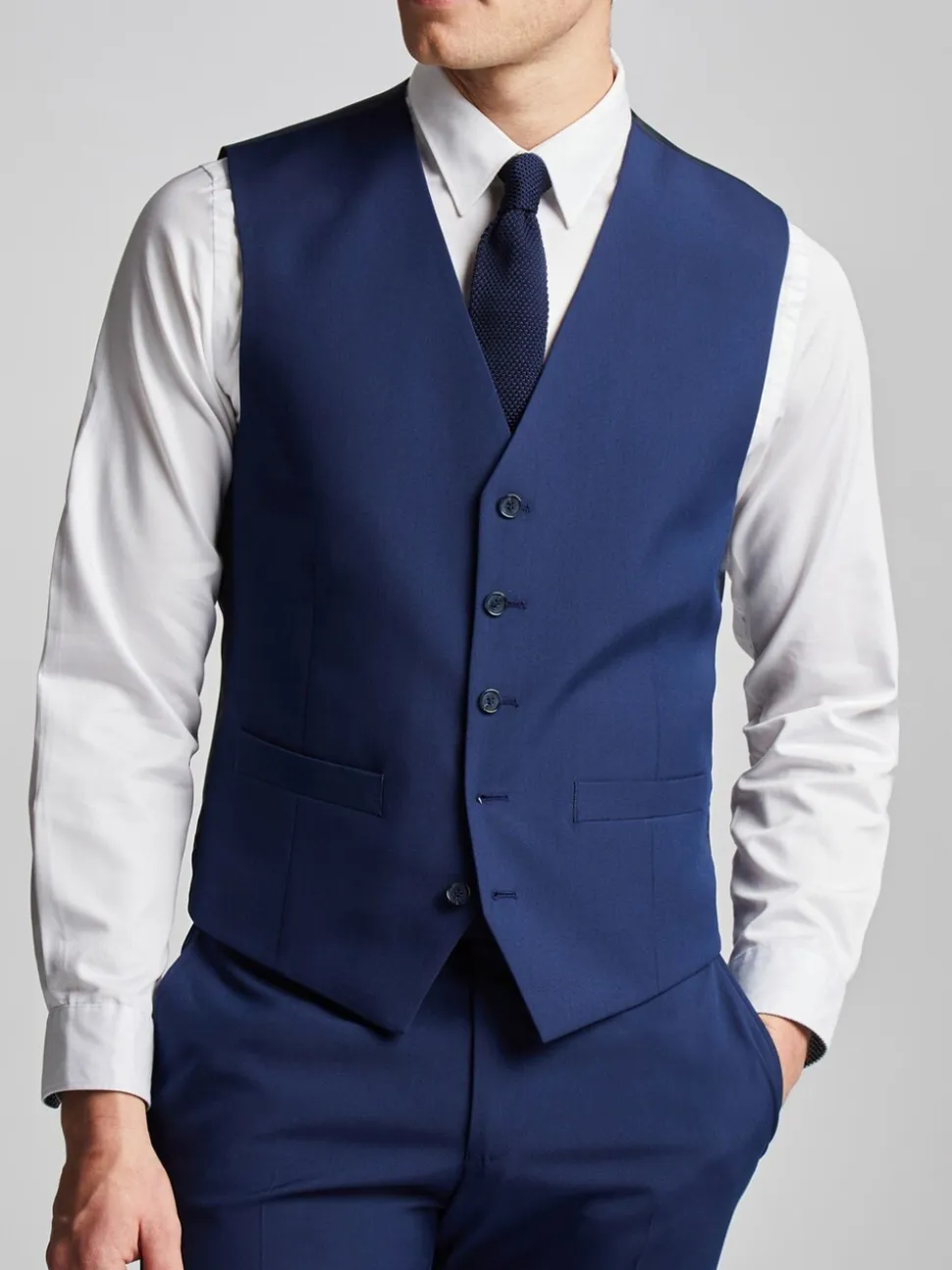 Antique Rogue Blue Slim Sb5 Waistcoat