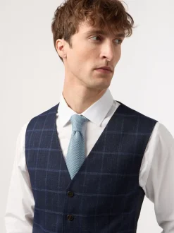 Antique Rogue Blue WP Check Waistcoat