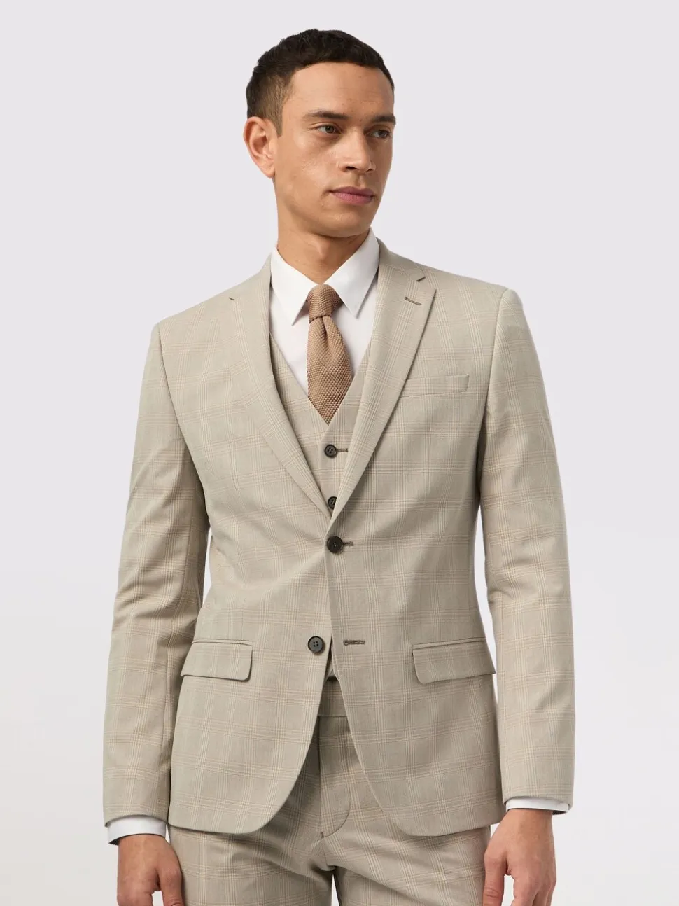 Antique Rogue Cream Putty Check Jacket