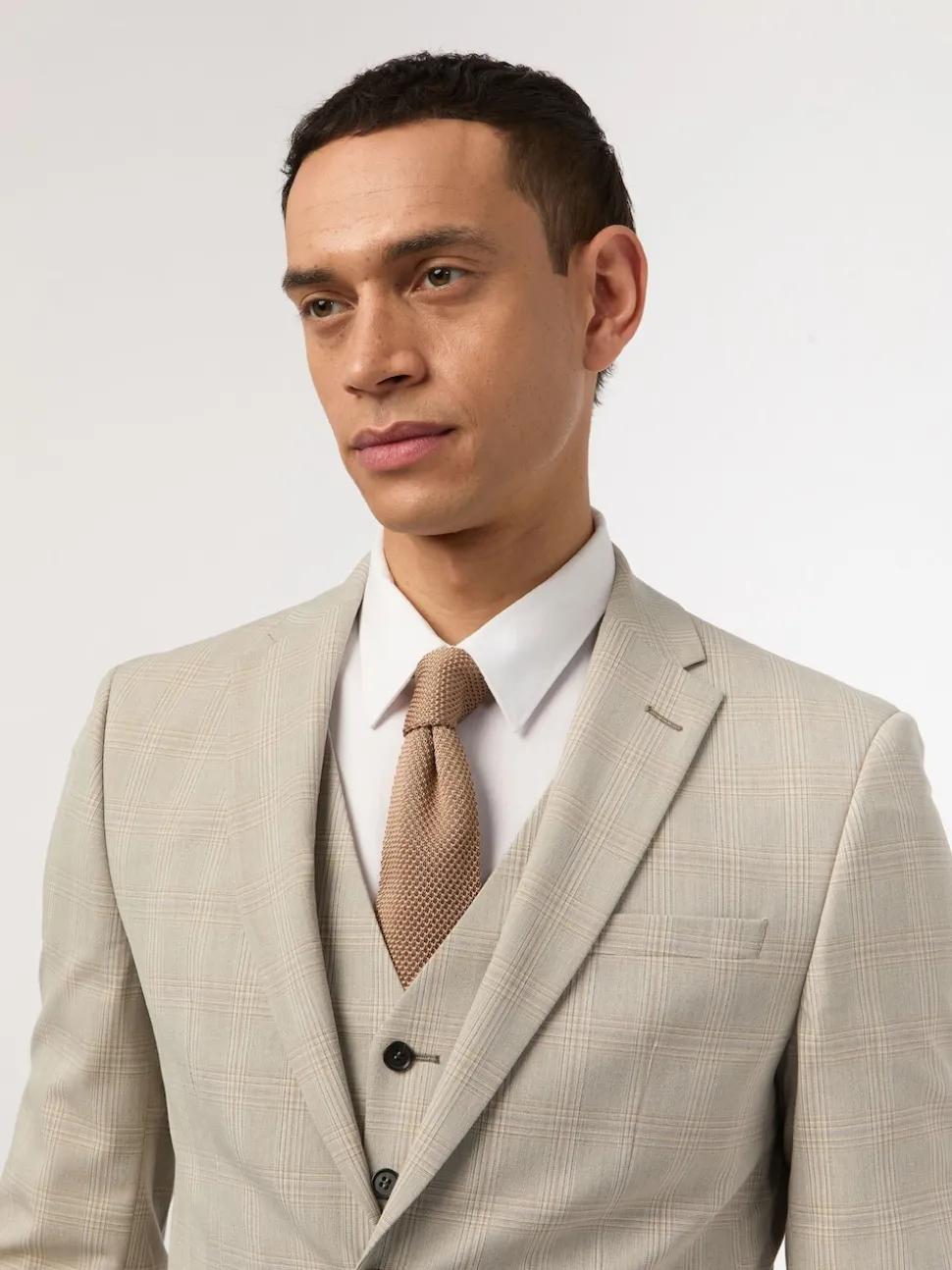 Antique Rogue Cream Putty Check Jacket