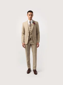 Antique Rogue Cream Slim Plain Jacket