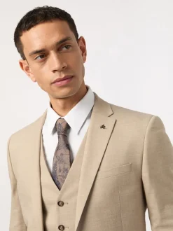 Antique Rogue Cream Slim Plain Jacket