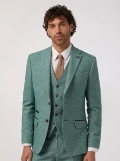 Antique Rogue Green Herringbone Tweed Jacket