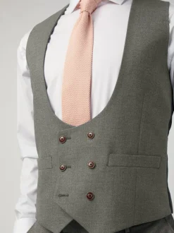 Antique Rogue Grey Blake Texture Waistcoat