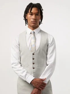 Antique Rogue Grey Blake Pale Grey Waistcoat