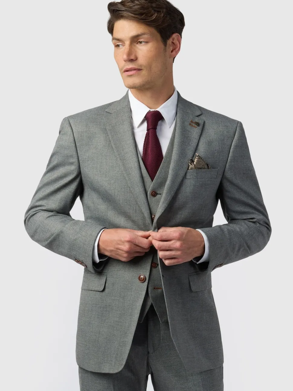 Antique Rogue Grey Blake Texture Regular Jacket