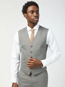 Antique Rogue Grey Blake Texture Waistcoat