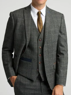 Antique Rogue Grey Emerson Herringbone Jacket