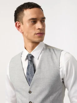 Antique Rogue Grey Montrose Pale Waistcoat