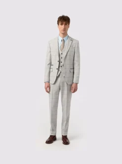 Antique Rogue Grey Powell Checks Tweed Jacket