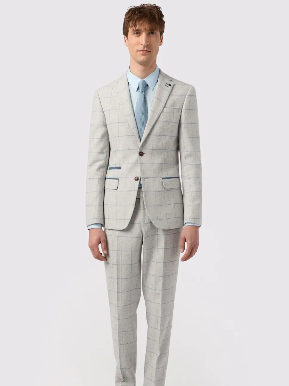 Antique Rogue Grey Powell Checks Tweed Jacket