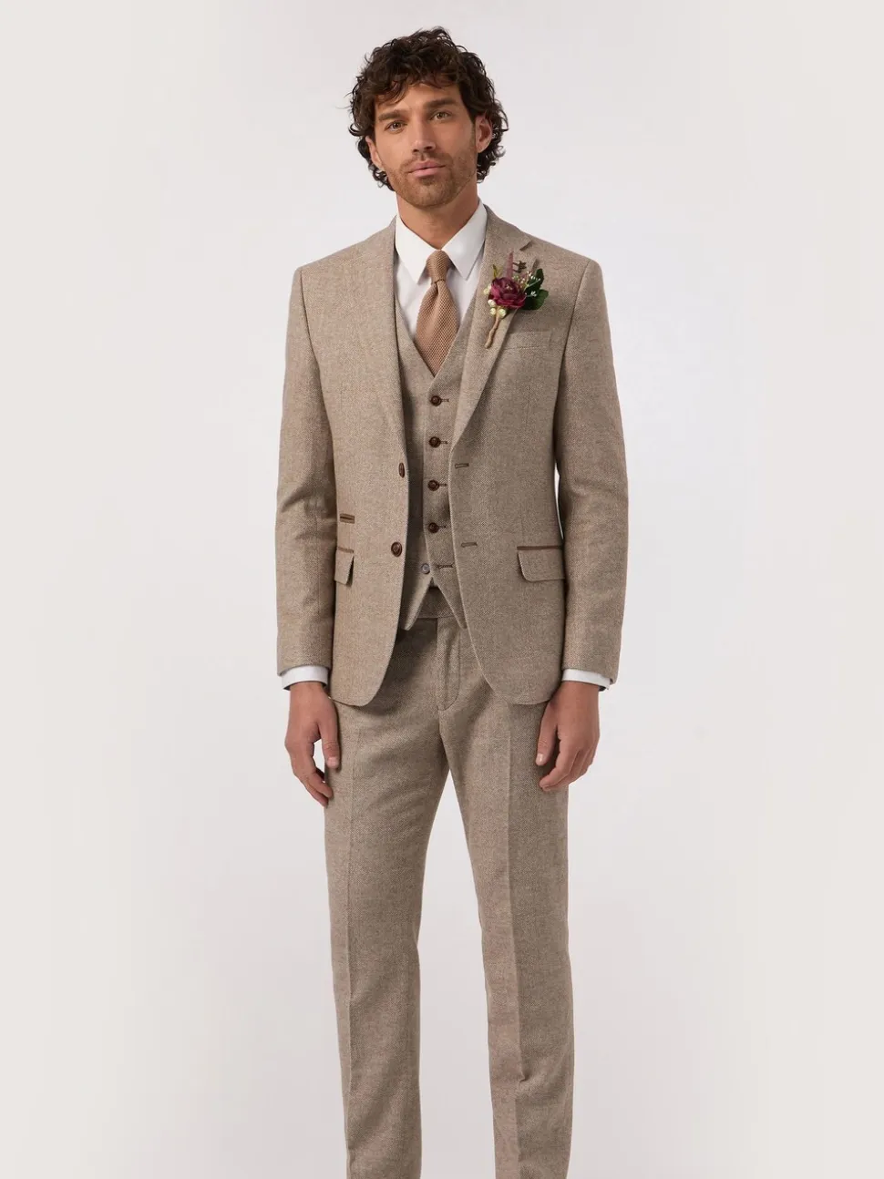 Antique Rogue Natural Herringbone Tweed Jacket