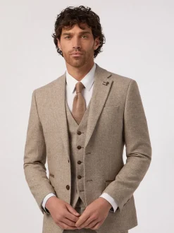 Antique Rogue Natural Herringbone Tweed Jacket