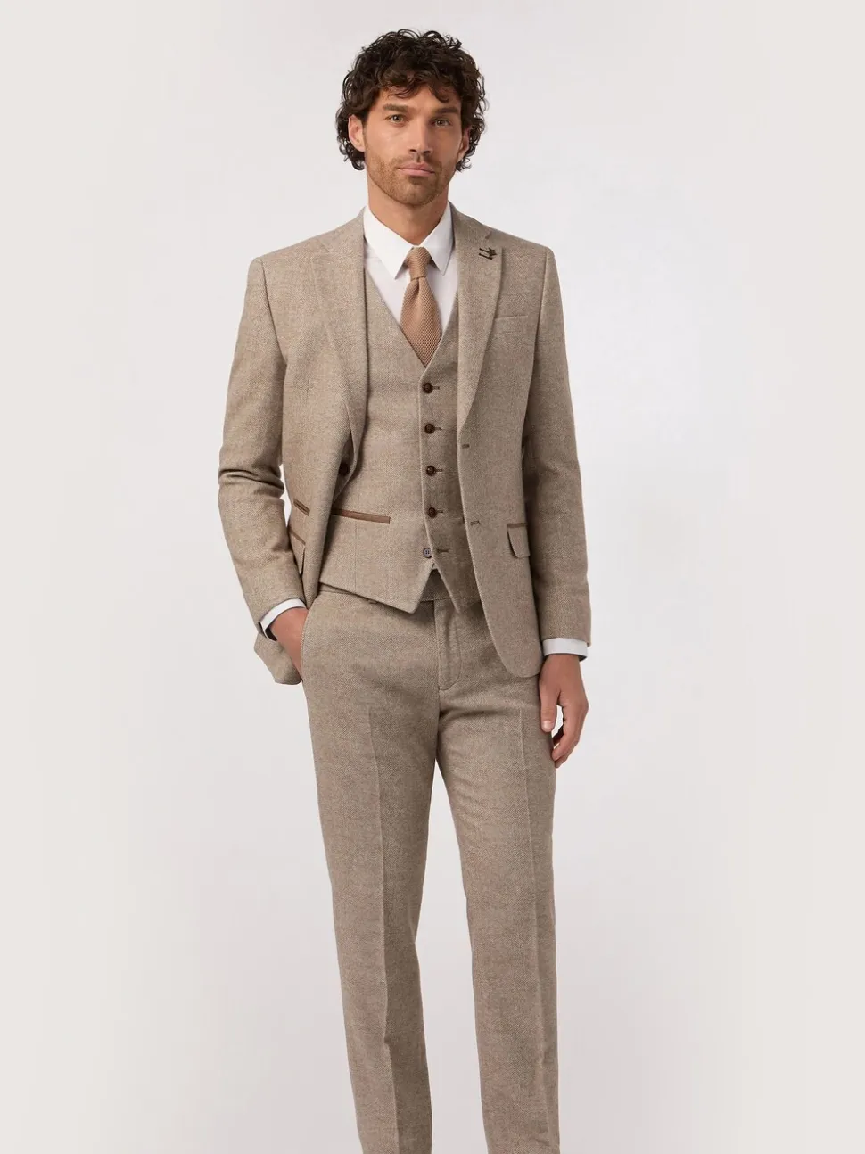 Antique Rogue Natural Herringbone Tweed Jacket