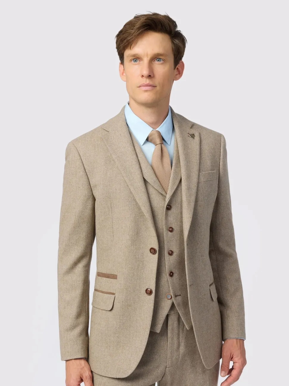 Antique Rogue Natural Herringbone Tweed Jacket