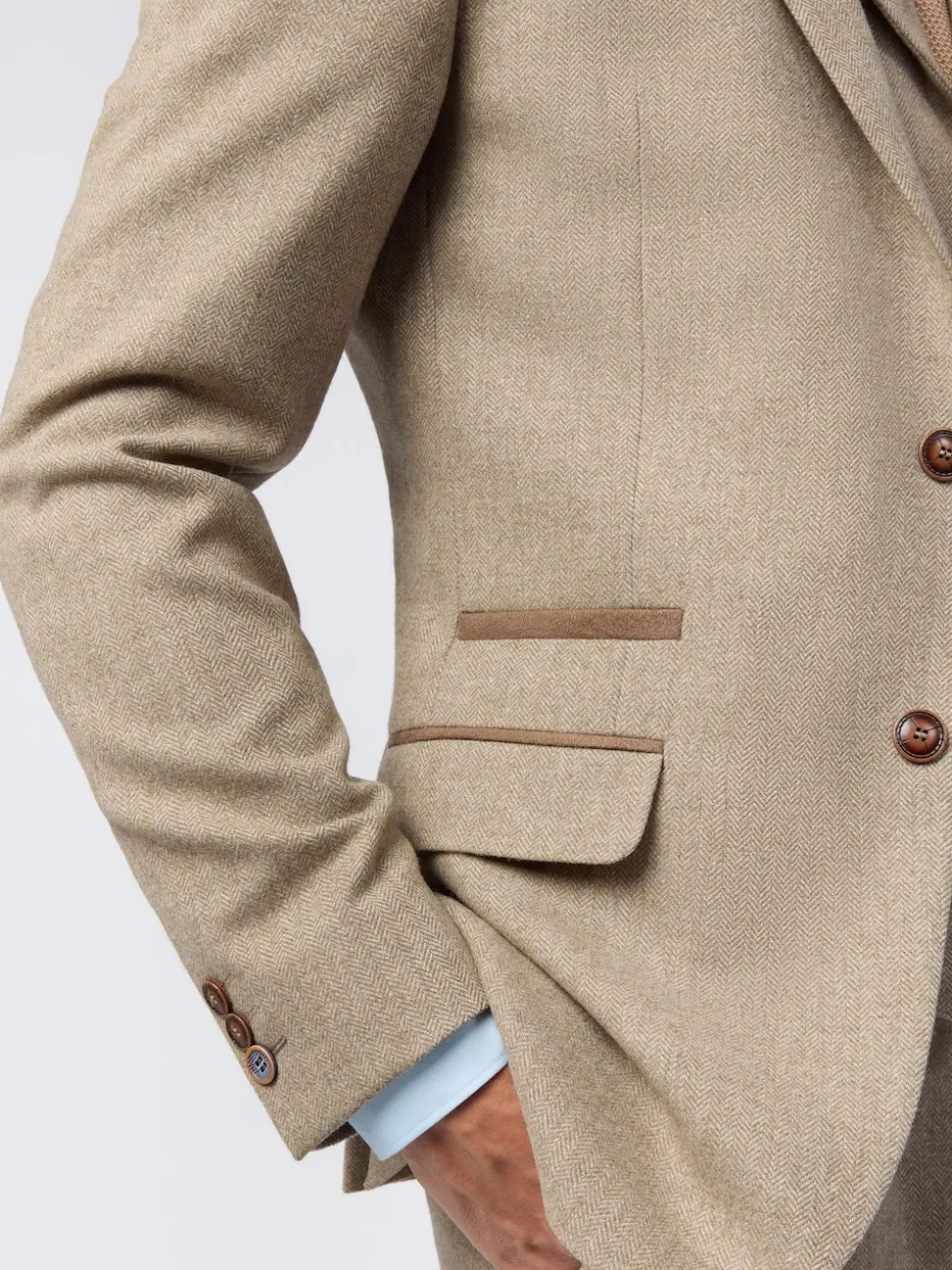 Antique Rogue Natural Herringbone Tweed Jacket