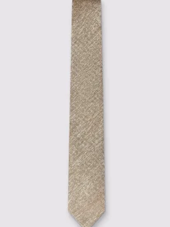 Antique Rogue Natural Plain Linen Blend Tie