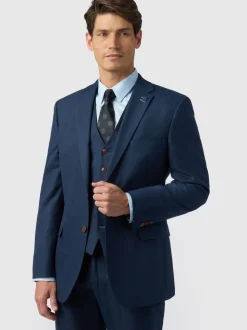 Antique Rogue Navy Blake Texture Regular Jacket