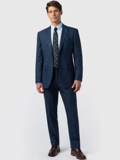 Antique Rogue Navy Blake Texture Regular Jacket