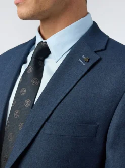 Antique Rogue Navy Blake Texture Regular Jacket