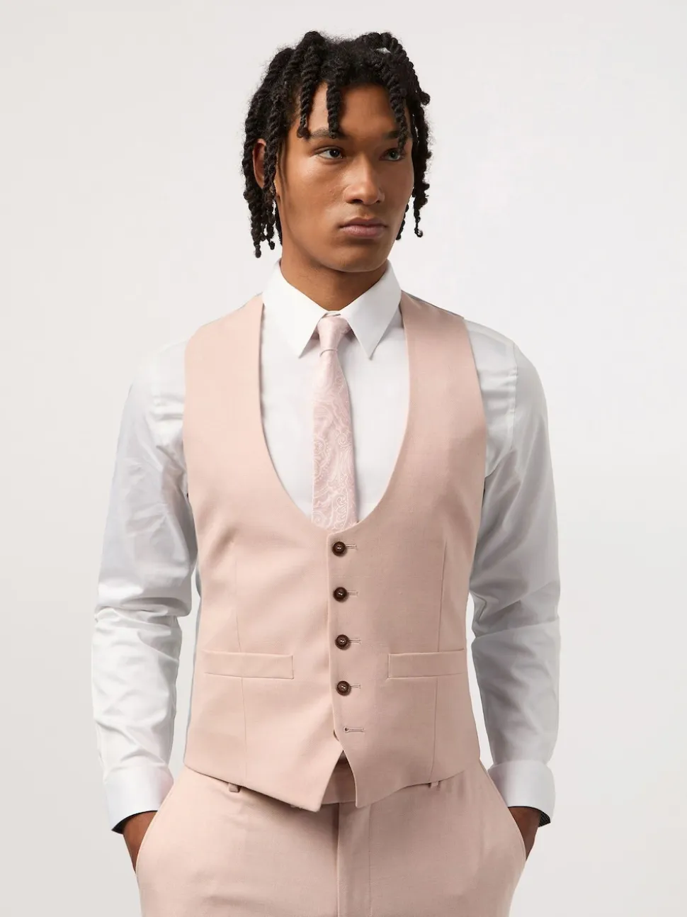 Antique Rogue Pink Blake Waistcoat