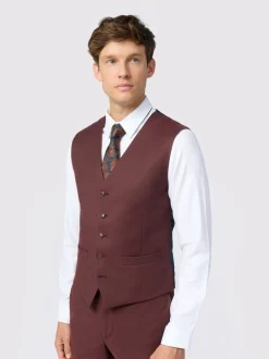 Antique Rogue Red Harley Flannel Waistcoat