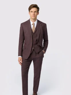 Antique Rogue Red Herringbone Tweed Jacket